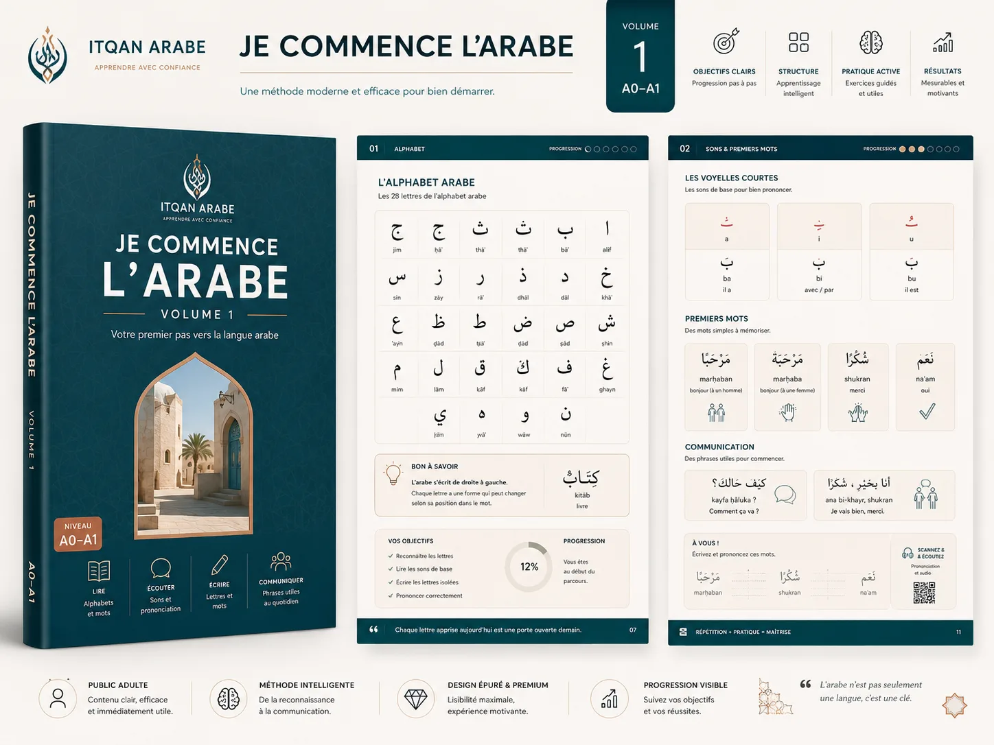 Livre arabe débutant adulte PDF